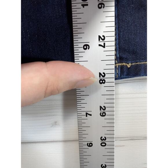 Hollister Jeans Womens 00 Blue Dark Wash Skinny Stretch Denim Classic Low Rise - Picture 6 of 16